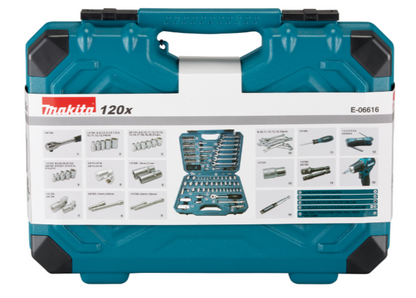 MAKITA MALETIN HERRAMIENTAS MANUAL 120PCS