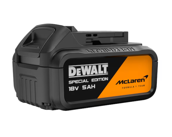 MINI-AMOLADORA McLaren XR 18V 125mm CARGADOR+2BAT5Ah, DCG45MP2T-QW, DeWALT