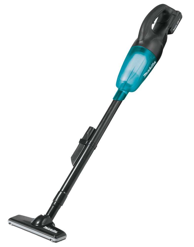 Aspirador Makita DCL180ZB de mano y tubo, vista de producto