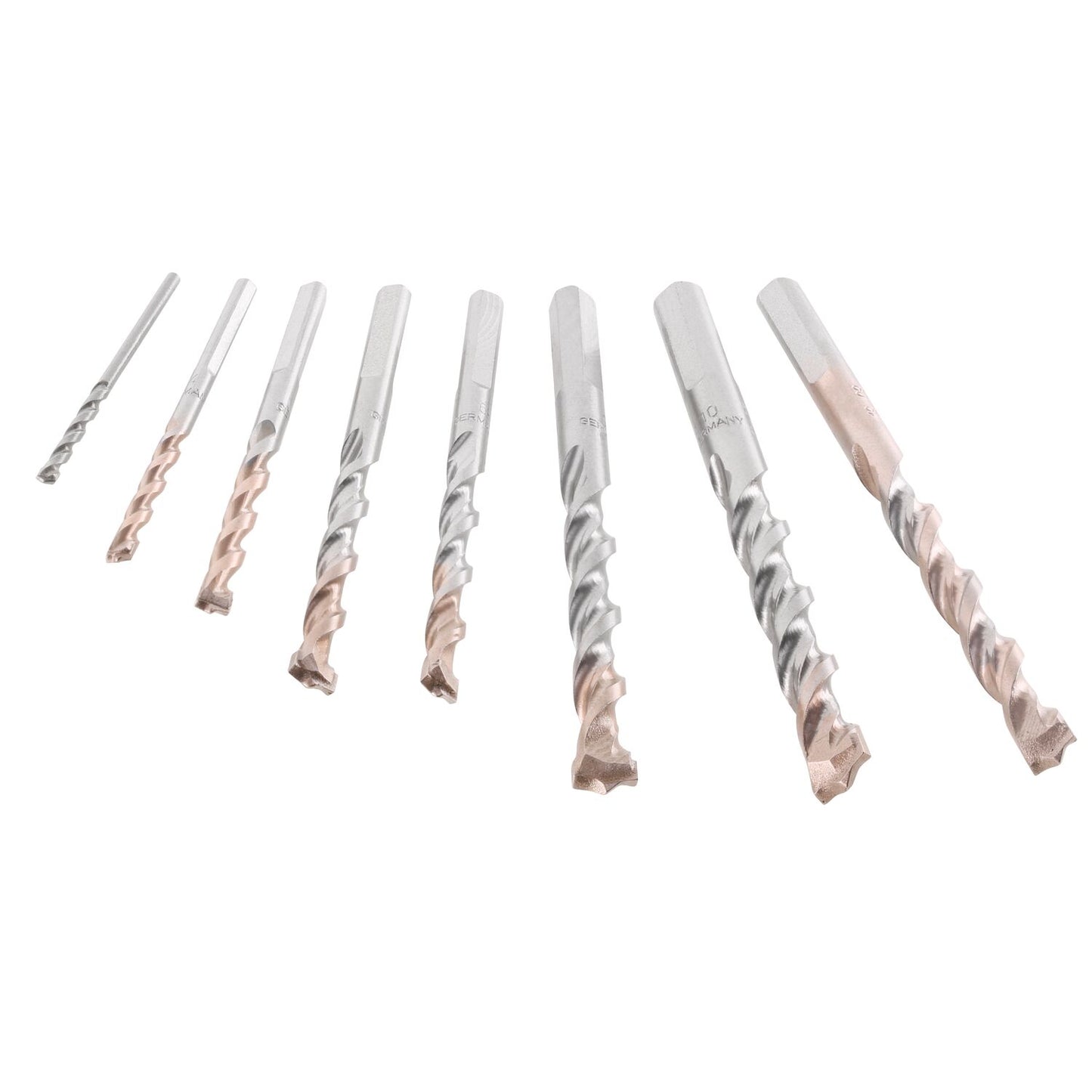 JUEGO 8 BROCAS PARA HORMIGÓN - VÁSTAGO DE 3 CARAS STANLEY