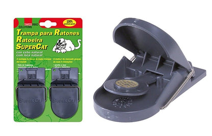 TRAMPA PARA RATONES CEBO INCLUIDO 2UD SUPERCAT