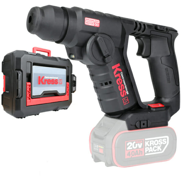 COMBO Kress, AMOLADORA 125MM+TALADRO/ATORNILLADOR+MARTILLO+2XBAT4AH+CARAGADOR