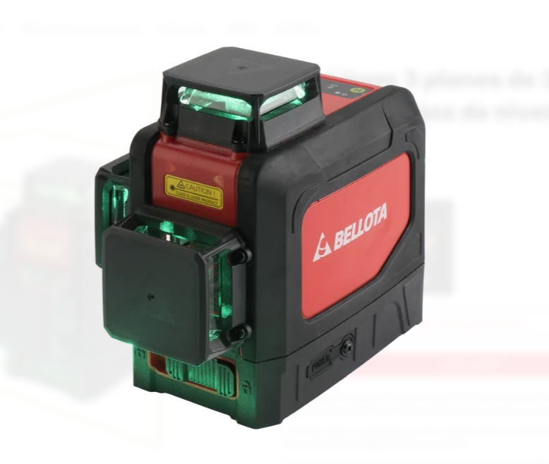 NIVEL LASER VERDE 30MT+ PLOMADA, BELLOTA