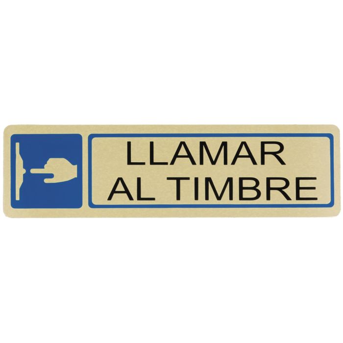 SEÑAL ADHESIVA "LLAMAR AL TIMBRE "