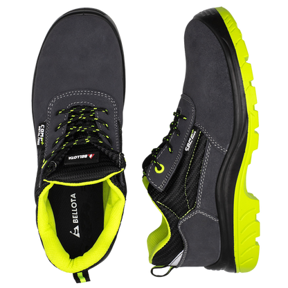 Zapato de seguridad Bellota Comp+ 72310 S1P — vistas superior y lateral