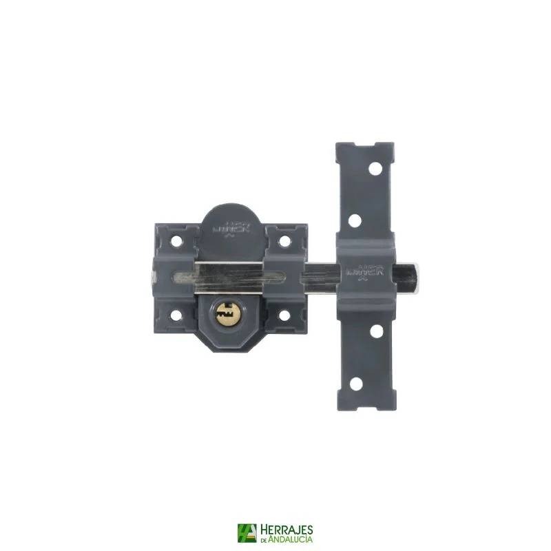 Cerrojo INTHER 03275 modelo 1201-L/80 pintado, vista frontal