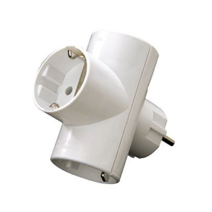 CLAVIJA ENCHUFE TRIPLE BLANCO SOLERA