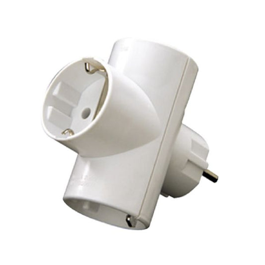 CLAVIJA ENCHUFE TRIPLE BLANCO SOLERA
