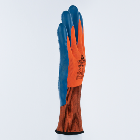 Guante Delta Plus VE733 naranja y negro