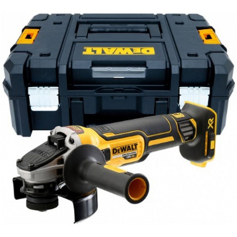 Amoladora DeWalt DCG405NT-XJ con maletín TSTAK II, sin batería ni cargador