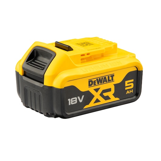 Batería DeWalt DCB184 XR 18V de 5 Ah; el kit DCK422P3T-QW incluye tres unidades