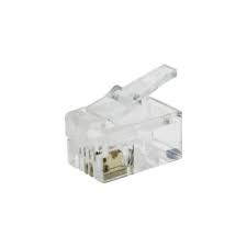 CONECTOR TELEFONO RJ11 4 VIAS 6P4C