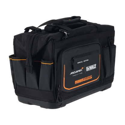 Bolsillos y compartimentos de la bolsa DeWalt McLaren DWST60104-9