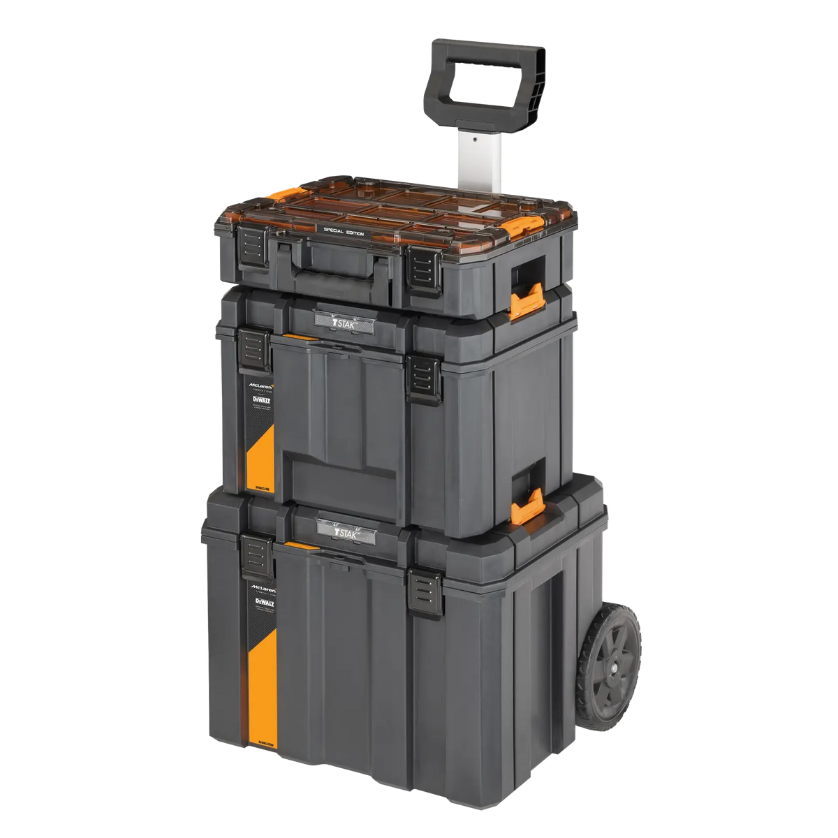 Torre DeWalt McLaren TSTAK DWST60452-1 con tres módulos y ruedas