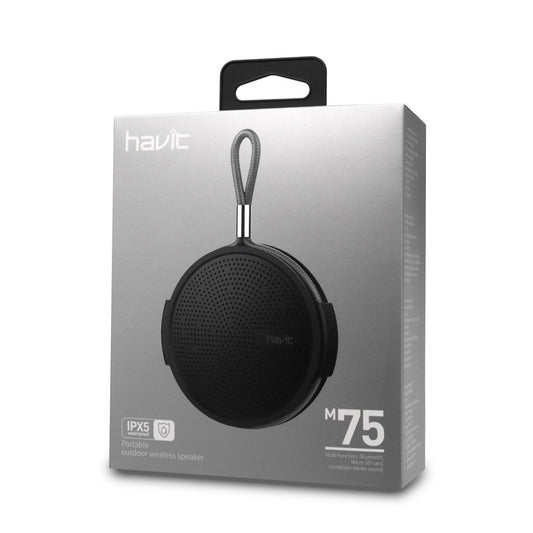 Altavoz Bluetooth Havit HV-M75 negro de 4 W con lector microSD