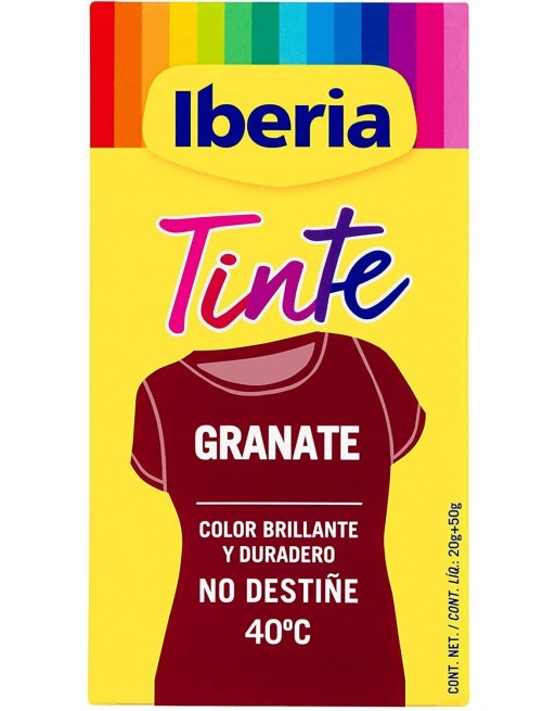 TINTE ROPA GRANATE IBERIA