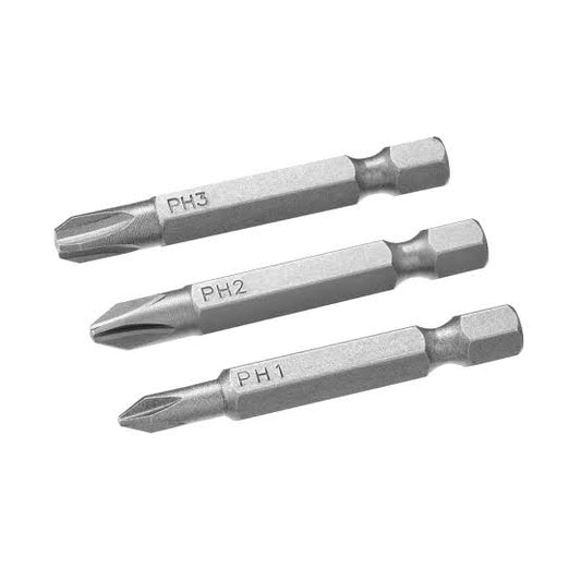 3 PUNTAS PHILIPS 50MM (Ph1, Ph2, Ph3) STANLEY