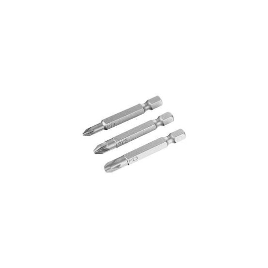 3 PUNTAS POZIDRIV 50MM (Pz1, Pz2, Pz3) STANLEY