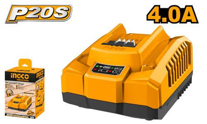 INGCO FCLI20411E — CARGADOR RAPIDO 4 Ah 20 V