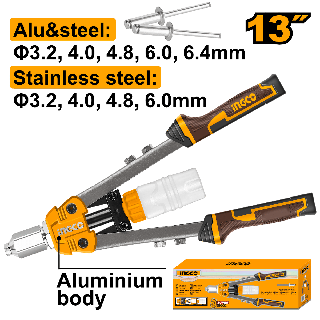 INGCO HR131 — REMACHADORA DOS MANOS 13 "
