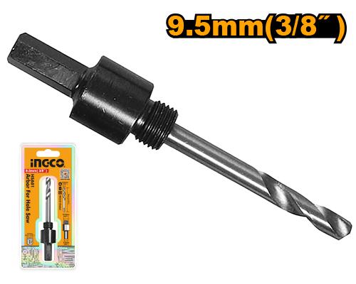 Husillo hexagonal INGCO HSA01 con broca piloto para coronas de 14 a 30 mm