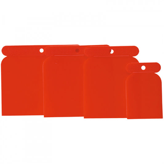 JUEGO 4 ESPATULAS JAPONESAS CARROCERO PLASTICO