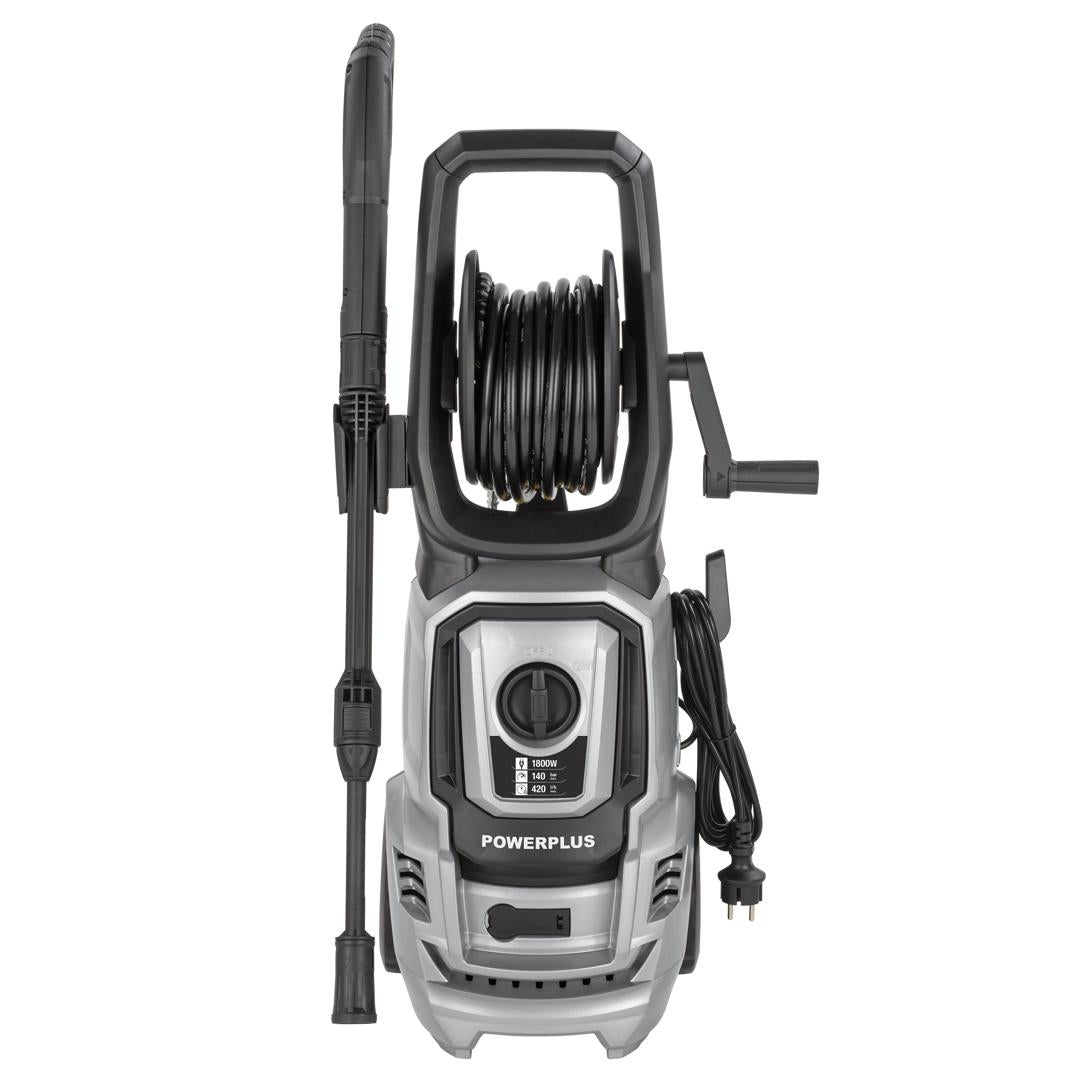 HIDROLIMPIADORA 1800W 140bar + ACCESORIOS, POWERPLUS