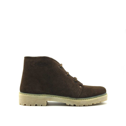 Bota Segarra 101 marrón de serraje — vista lateral