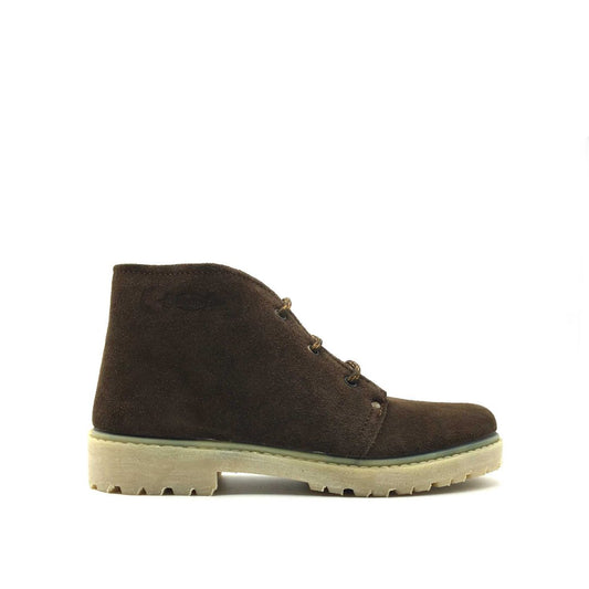 Bota Segarra 101 marrón de serraje — vista lateral