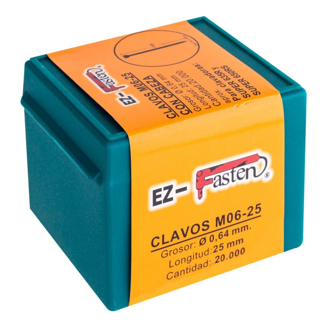 Clavos EZ-Fasten serie M06 para clavadora neumática — imagen representativa M06-25